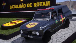 ABORDAGEM DA ROTAM TERMINA EM CONFRONTO PMGO  GTA 5 POLICIAL [upl. by Jonathan263]