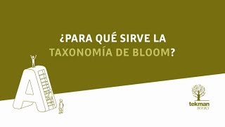 ¿Qué es la taxonomía de Bloom [upl. by Attenyw]