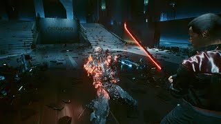 Cyberpunk 2077  Adam Smasher Hard Difficulty Katana Totalimmortal [upl. by Wind]