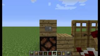 Easy Peasy Redstone 2 Block High Double Door Button [upl. by Rebmak192]