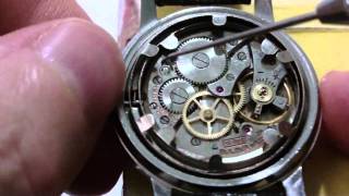 How I let down a mainspring of a pocket watch and wrist watch [upl. by Anaugal448]