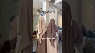 Triple layer khimar khimar abaya hijab shorts ytshorts [upl. by Yesima]