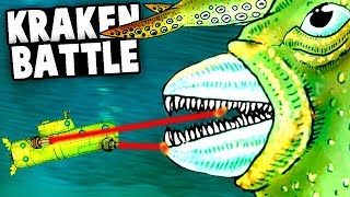 HUGE KRAKEN Boss Battle SEA MONSTERS vs EPIC SUBMARINE We Need to Go Deeper NEW update Gameplay [upl. by Tice125]