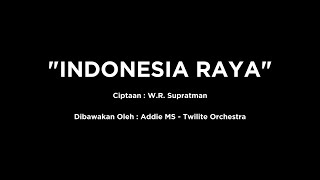 INDONESIA RAYA Instrumental  Text HQ Audio [upl. by Nellaf]