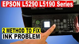 EPSON L5290  L5190 BLACK INK NOT PRINTING  COLOR PROBLEM  L5290 PRINTHEAD CLEANING [upl. by Vel]