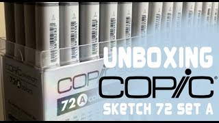 Unboxing A Copic Sketch 72 Marker Set [upl. by Rimaj]