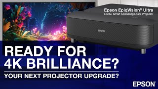 The Epson EpiqVision Ultra LS650 4K PROUHD Ultra Short Throw Laser Projector [upl. by Ellehcer]