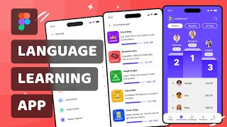 Language Learning App  Tutorial Design a UserFriendly Language Learning App in Figma  UIUX [upl. by Petie746]