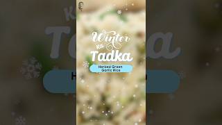 Try this delicious Herbed Green Garlic Rice and experience the true WinterkaTadka 😋 ytshorts [upl. by Corry]