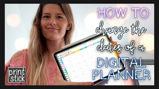 How to Change Dates in a DATED Digital Planner [upl. by Riggins]