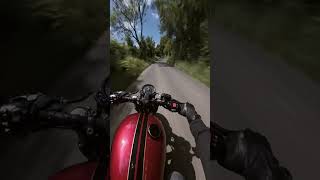 Disturbing the peace in the English countryside 🔉 motorcycle triumphbobber [upl. by Hallagan]