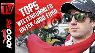 Top 5  Weltenbummler Bikes unter 4000 Euro  Gebrauchtmotorrad Beratung Reisemotorrad [upl. by Emilio173]