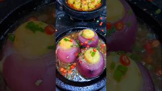 Egg and onion recipe delicious food cookingshorts shorts [upl. by Calley]