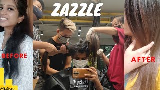 NO smoothening❌NO straightening❌My first experience at Zazzle salon😍kerablast permanent treatment😱 [upl. by Bride]