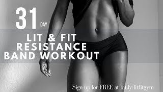 31 Day Resistance Band Challenge  Resistance Whole Body Workout [upl. by Walcott]