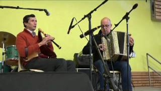 Christophe BURG cabrette Guy CHAUSY accordéon Aumont Aubrac fev 2017 Bourrée Lozérienne [upl. by Karna]