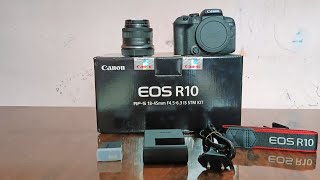 Canon R10 Unboxing Blogs [upl. by Alaunnoif89]