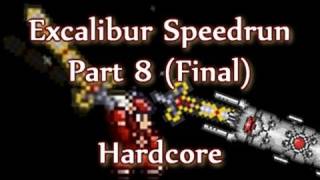 Terraria  Excalibur Hardcore Speedrun Final Part 8 [upl. by Ydnal]