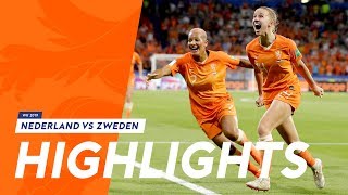 Highlights OranjeLeeuwinnen  Zweden 372019 WK 2019 [upl. by Hamish]