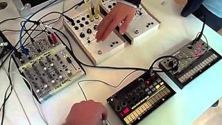 KOMA Elektronik Office Test KORG Volca Series with KOMA Pedals [upl. by Ydahs]