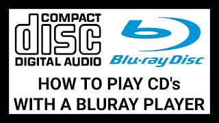 How to Play CDs on a Bluray Player  Easy Tutorial [upl. by Lynne170]