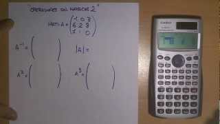 inversa y determinante con calculadora [upl. by Hgielime]