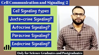 Cell Signaling Types Juxtacrine  Autocrine  Paracrine  Endocrine Signaling and its Examples [upl. by Gelhar]