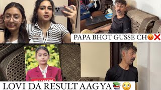 LOVI DA RESULT AAGYA🙄📚BHOT GUSSE CH PAPA😡❌ [upl. by Solenne]