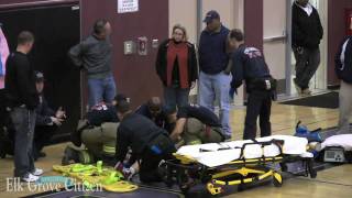 Pleasant Grove High School player knocked unconscious during basketball game Jan 6 2010 [upl. by Lucey]