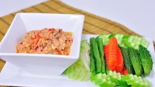 Thai Food Fish Paste Dip Nam Prik Pla Tu [upl. by Garth]