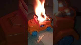 Experiment with iron ball high temperature and toy car [upl. by Alimhaj609]