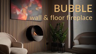 Bubble Wall amp Floor  Automatic Ethanol Fireplace  Freestanding amp WallMounted [upl. by Llenyar352]