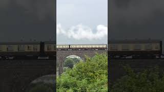 7827 Lydham Manor crosses Hookhill Viaduct  Dartmouth Steam Railway train steam [upl. by Einor536]