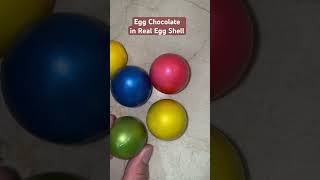 Egg Chocolate in Real Egg Shell egg chocolates real eggshell chocolates sound shorts [upl. by Hathaway]