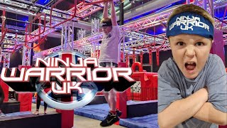 FUN Ninja Warrior UK Teesside Adventure Park Challenge [upl. by Jemena]