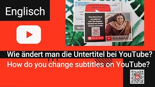 YouTube Untertitel subtitles  automatisch übersetzen automatically translate Englisch English [upl. by Lishe799]