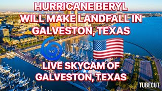 Hurricane Beryl will make Landfall in Galveston Texas  LIVE Breaking News Coverage [upl. by Giffard]