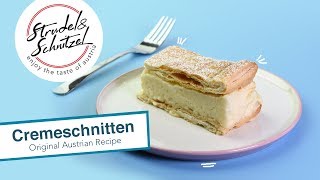 Cremeschnitten  Original Austrian Recipe [upl. by Esirehc]