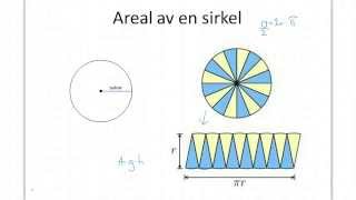 Areal av en sirkel [upl. by Peppi]