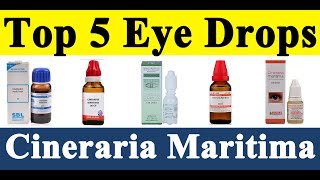 Top 5 Cineraria Maritima Eye Drops Homeopathic Medicines  SBL  Bjain  Bakson  Dr Reckeweg [upl. by Wivinia]