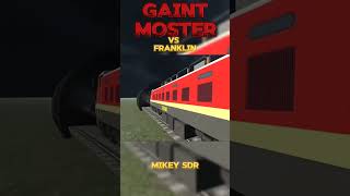 Franklin vs Train Moster in Indian Bike Driving 3D [upl. by Ahsilad]