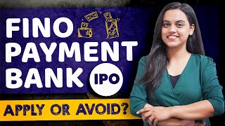 Fino Payment Bank IPO  Should you apply  Payment Bank Business Model explained [upl. by Bravin]