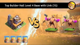 Best Builder Hall Level 4 Base with Link 15 [upl. by Bathsheba266]