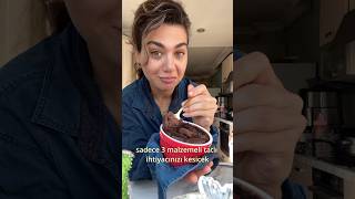 3 MALZEMELİ BROWNIE TARİFİ🍫 shorts dietfood brownie tatlıtarifleri recipe [upl. by Aznola608]