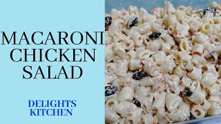 Macaroni Chicken Salad  How to make macaroni chicken salad  dessert [upl. by Cand379]