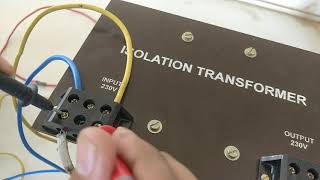 output of isolation transformer  By pradeep kumar [upl. by Cleodell]