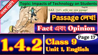 Class 9 English 142 Page 17  Opinion Matters  Class Nine Unit 1 Lesson 142 [upl. by Acceb]