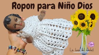 Ropon para niño Dios facil y rapido paso a paso  Niño Dios de 25 cm [upl. by Ocsinarf]