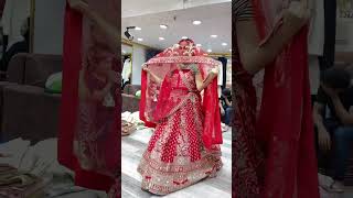 Rad lehenga designs Amar shop har prakar ke lehenge uplabdh hai 1million wedding viralvideo vr [upl. by Previdi]