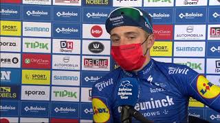 Baloise Belgium Tour 2021 Stage 3 Remco Evenepoel quotWe could only dream about this situationquot [upl. by Lionello]